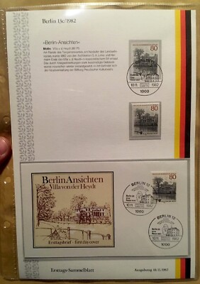 c (13/c) Deutschland Berlin 1982 - Briefmarke, Umschlag und Ersttagsstempel