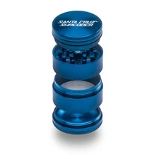 Medium 4 Piece Gloss Herb Grinders by Santa Cruz Shredder-Blue