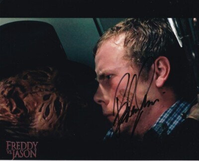 BREDAN FLETCHER signed Autogramm 20x25cm FREDDY VS JASON in Person autograph COA