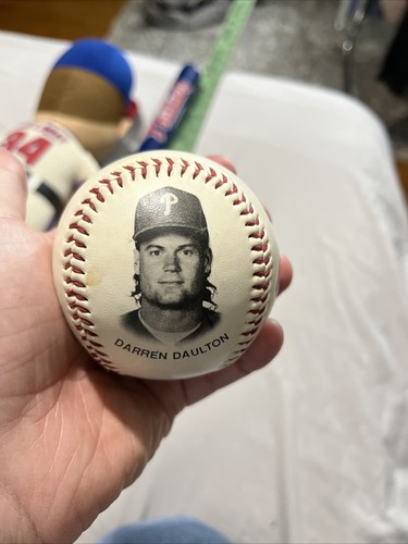 PHILADELPHIA PHILLIES Collectible Lot Schmidt Daulton Halladay Bat Ball Poster - Picture 8 of 11