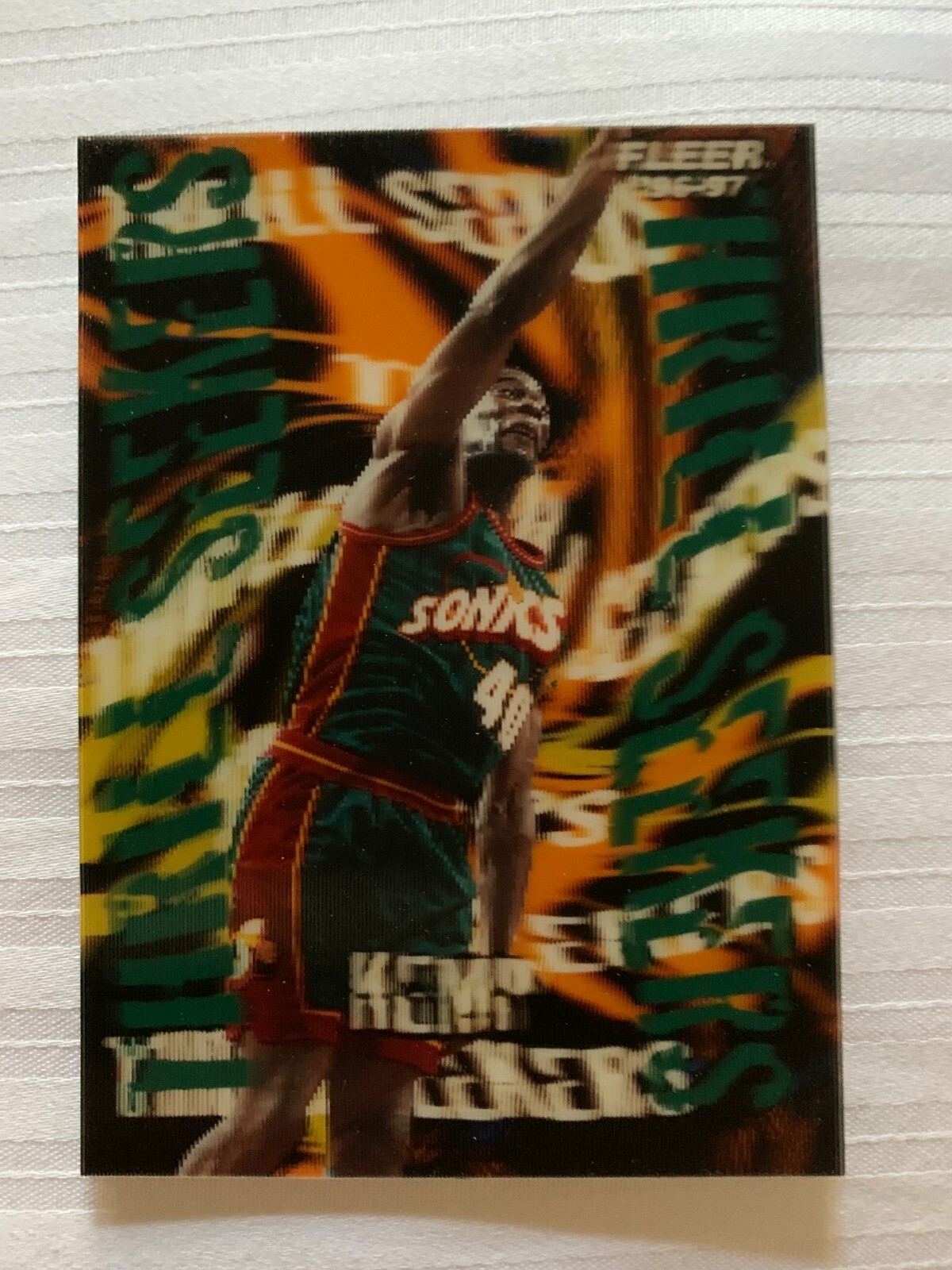 1996 1997 fleer thrillseekers shawn kemp excellent shape very rare