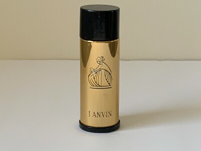 Vintage Lanvin My Sin Eau De Lanvin 1 1/3 Oz Gold Metal Bottle
