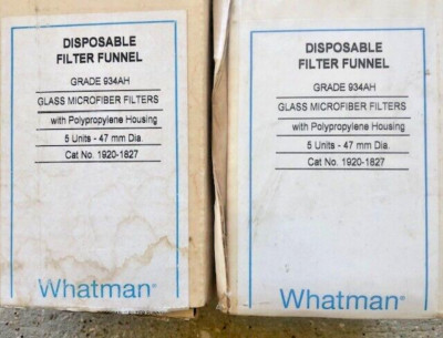 10 Whatman 934AH Disposable Microfiber Filter Funnels 47 mm 1920-1827  FREE SHIP