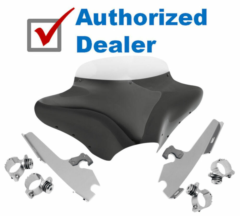 Memphis Shades Batwing Fairing Windshield Harley Dyna Wide