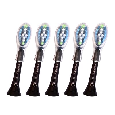 5-Pack Philips Sonicare DiamondClean Premium C3 Replacement Heads Black | No Box