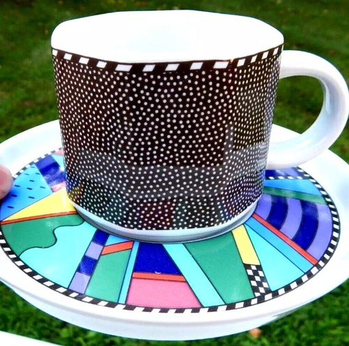 ROSENTHAL SET OF 6 ROSENTHAL SCENARIO METROPOL CUPS & SAUCERS - BARBARA BENNER - Picture 5 of 12