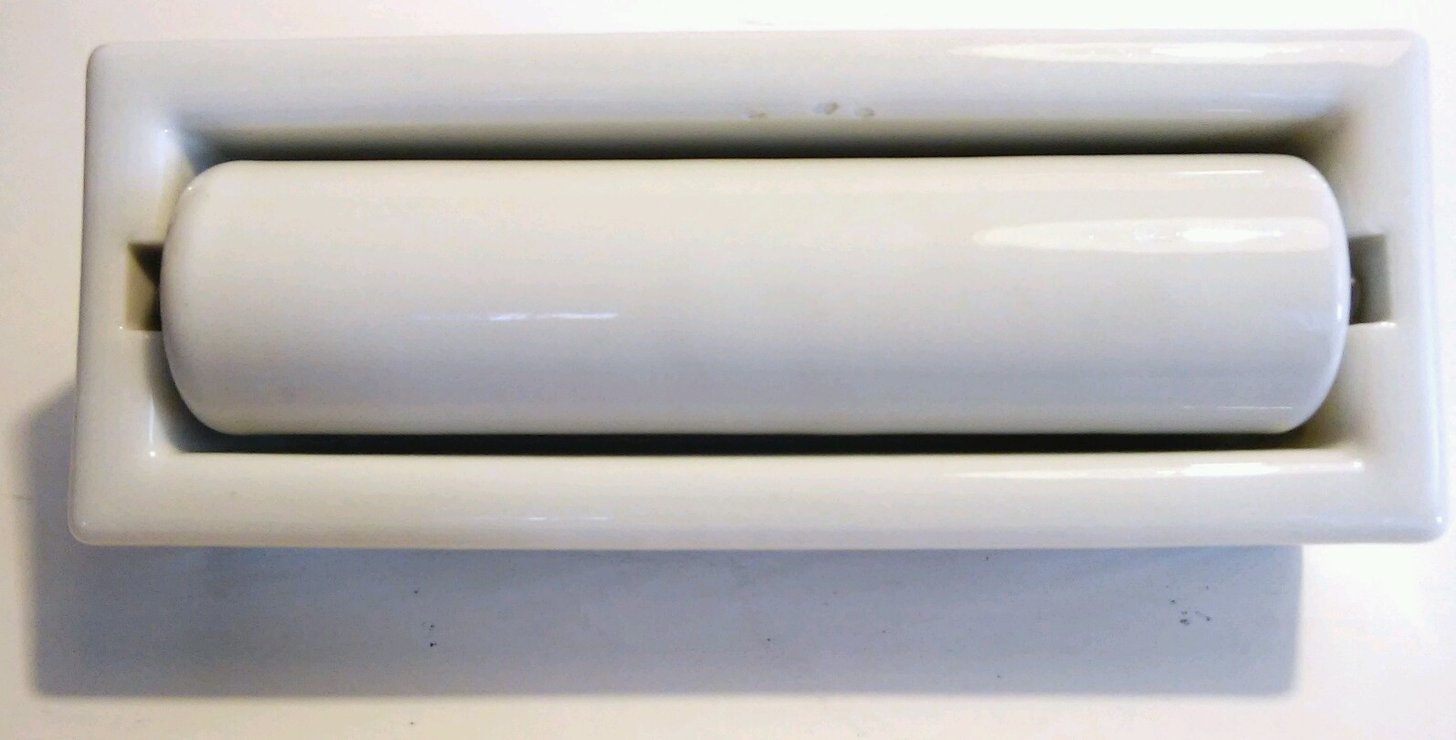 VINTAGE SENGBUSCH 3 HEAVY WHITE PORCELAIN CERAMIC STAMP ENVELOPE