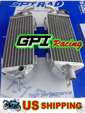 GPI Racing RH&LH Aluminum Radiator 1985 1986 kawasaki kx250 KX 250 85 86