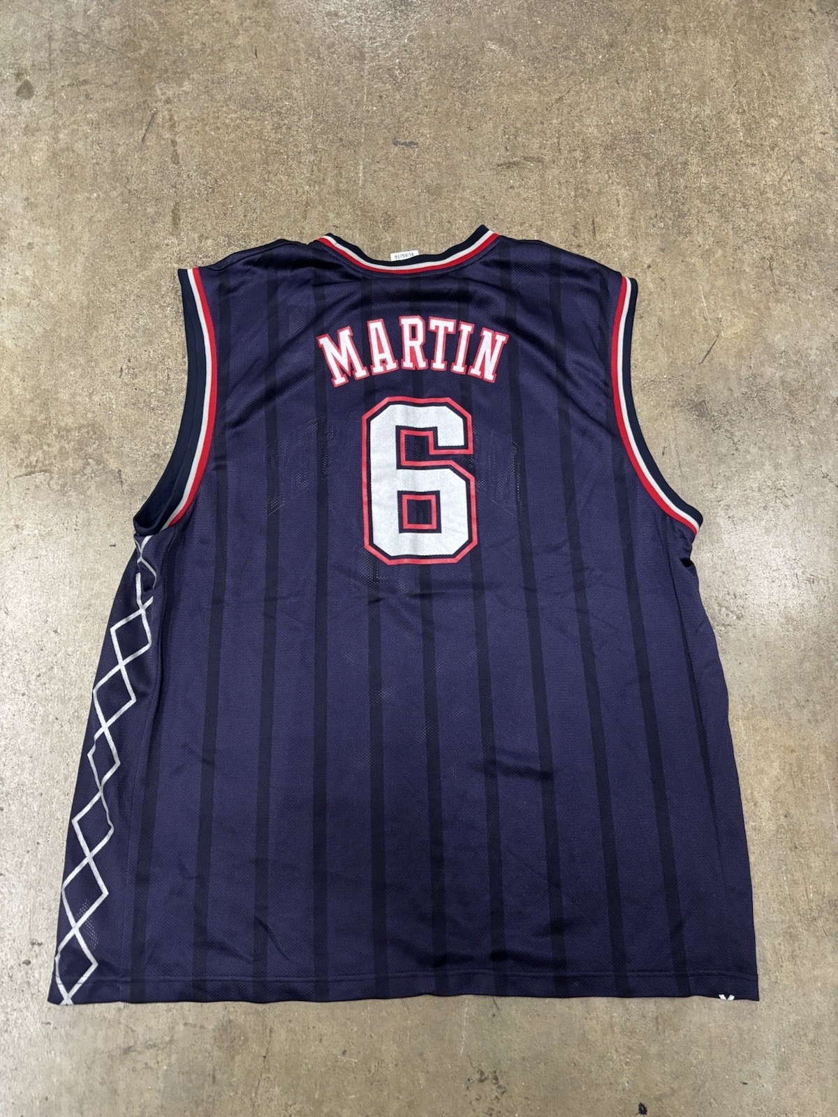 Vintage Y2K Reebok New Jersey Nets #6 Kenyon Martin Jersey Size XL Team Apparel thumbnail 2