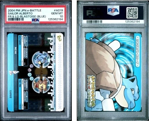 PSA 10 2025 CERT KANGASKAN/GOLDUCK 2004 PM JPN E BATTLE FRLG BLASTOISE #A019