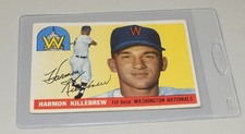 1955 TOPPS BASEBALL #124 HARMON KILLEBREW ROOKIE SENATORS MCCANNENTERPRISES