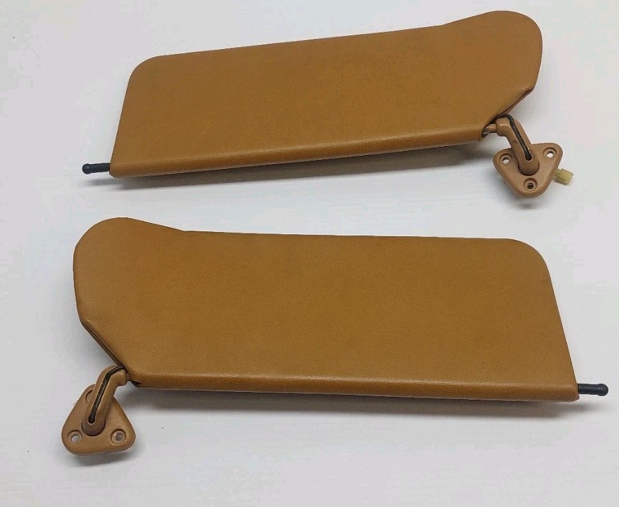 1989–91 CHRYSLER TC MASERATI  Sun Visor Set (L&R) Tan OEM Used Clean