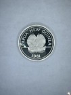1981 Papua New Guinea PROOF Silver 5 Kina Coin Intl. Year of the Child .925 — photo 3