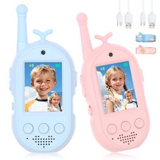 Video Walkie Talkies for , 2 Pack Walkie Talkies Rechargeable, Voice Changer ...
