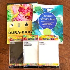 NWT Creative Alcohol Inks Book, Dura-Bright YUPO Alcohol Ink Paper