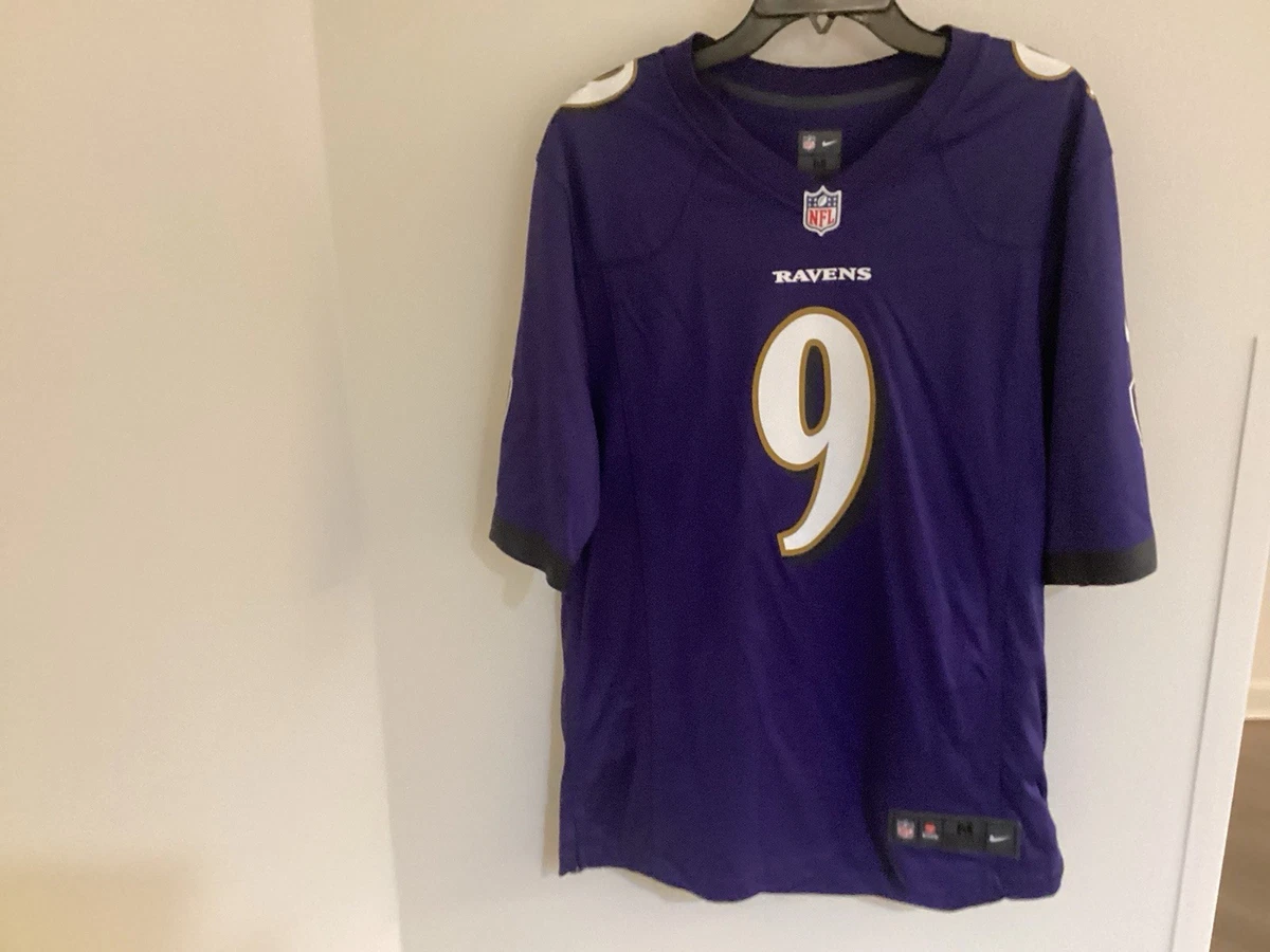 Le kicker des Ravens de Baltimore Justin Tucker (9) célèbre après un