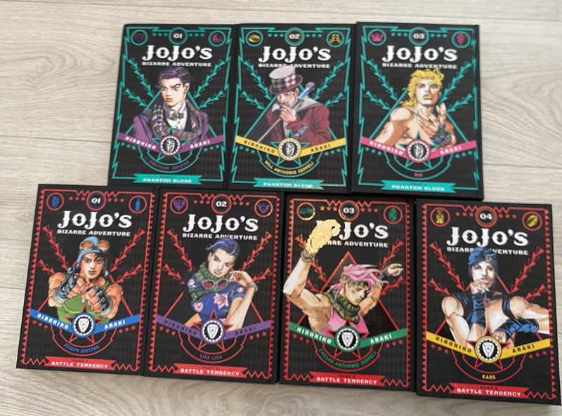 JoJo's Bizarre Adventure Manga Lot Parts 1-2 (7 Vols) English VIZ Hardcover