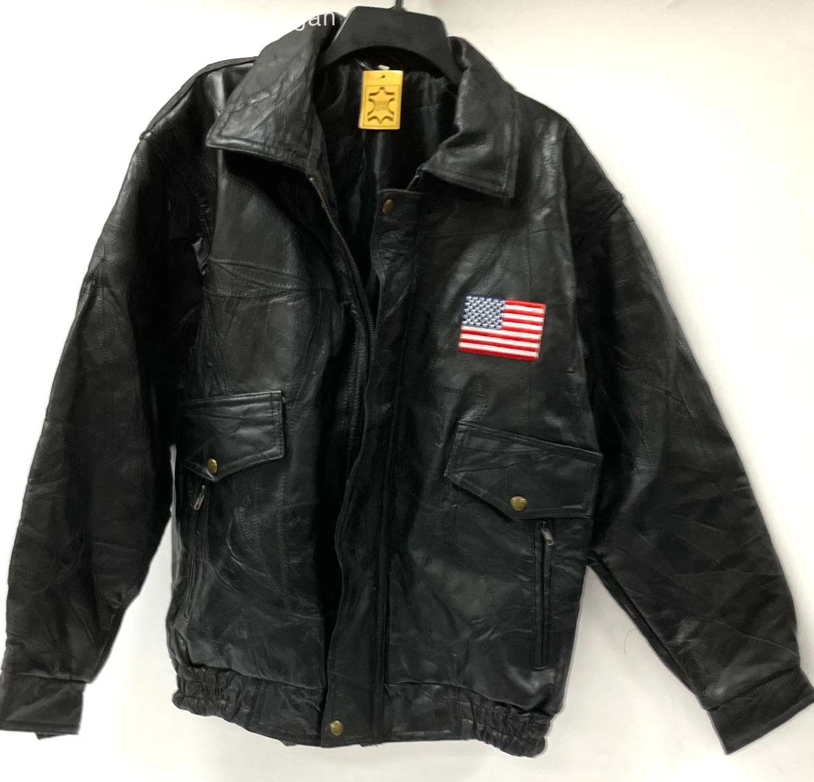 Bomber/Harrington Black 1990s Vintage Outerwear Coats & Jackets