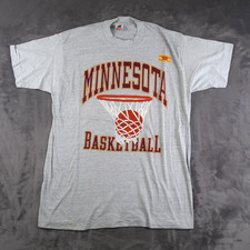 Vintage 90s Single Stitch Minnesota Gophers Basketball Sz XL Made In USA New