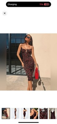 princess polly noda dress Princess Polly Noda Midi Dress Multi Size 6 - $34 (50% Off Retail)