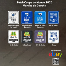 Patch Coupe du Monde 2026 - Manche de Gauche - Matchs de poules et tableau final