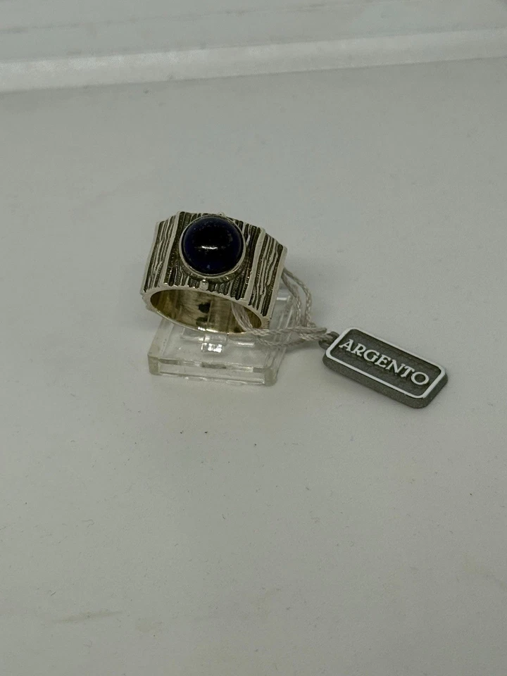 Anello In Argento 925 Lapis Blu - Immagine 2 di 3