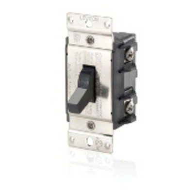 1PC Leviton MS402-DS Manual Motor Switch, 40A, 600VAC, Toggle Style, 2P, Bl