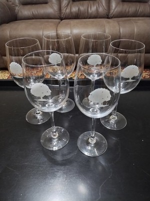Chef & Sommelier Extra Strong Crystal Wine Class 16oz.  Lot Of 6 Oak Tree Design