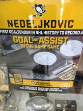 PITTSBURGH PENGUINS ALEX NEDELJKOVIC COMMERATIVE PUCK PARMA, OHIO PIRATES PITT