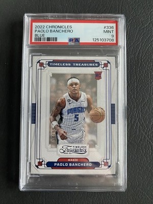 2022-23, Paolo Banchero, RC, Chronicles Blue /99, PSA 9, Orlando Magic