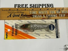 BAGLEY FINGER  MULLET 4 MAGNUM  FISHING LURE FSF COLOR NOS TACKLE BOX FIND