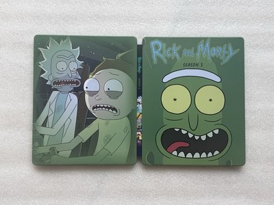 Rick And Morty Season 3 Steelbook/SteelUp case for TV/Show (No Disc) New