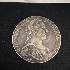 Maria Theresa 1 Thaler 1780 Austria Silver Coin S.F. KM#18 0.833 Fineness