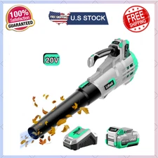 Litheli 20V Cordless Leaf Blower - 350 CFM, 85 MPH, 4.0Ah Battery Included