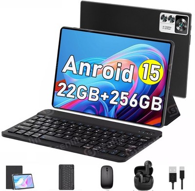 2026Neu Gaming Tablet 10.1 Zoll Android15 22GB RAM 256GB ROM Netflix 5G WiFi PAD