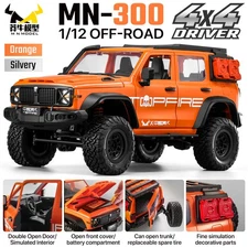 MN MODEL 1/12 RC Truck Car 4WD 1200mAh 50M Open Doors Design RC Climbing Vehicle