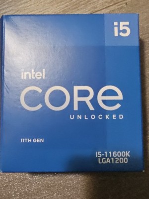 Intel Core i5-11600K Processor (3.9 GHz, 6 Cores, Socket FCLGA1200) Box  -...