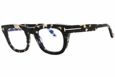 TOM FORD FT5872-B 005 Eyeglasses Black Havana Frame 48mm