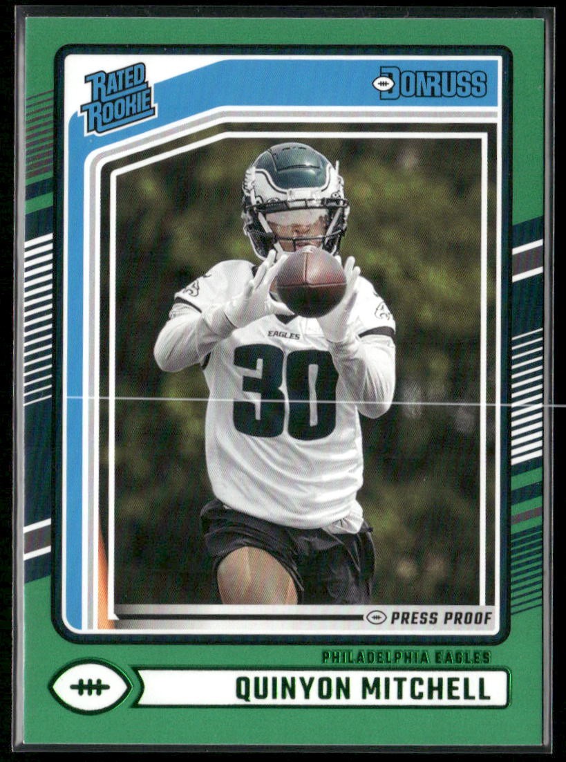 2024 Donruss #361 Quinyon Mitchell Press Proof Green