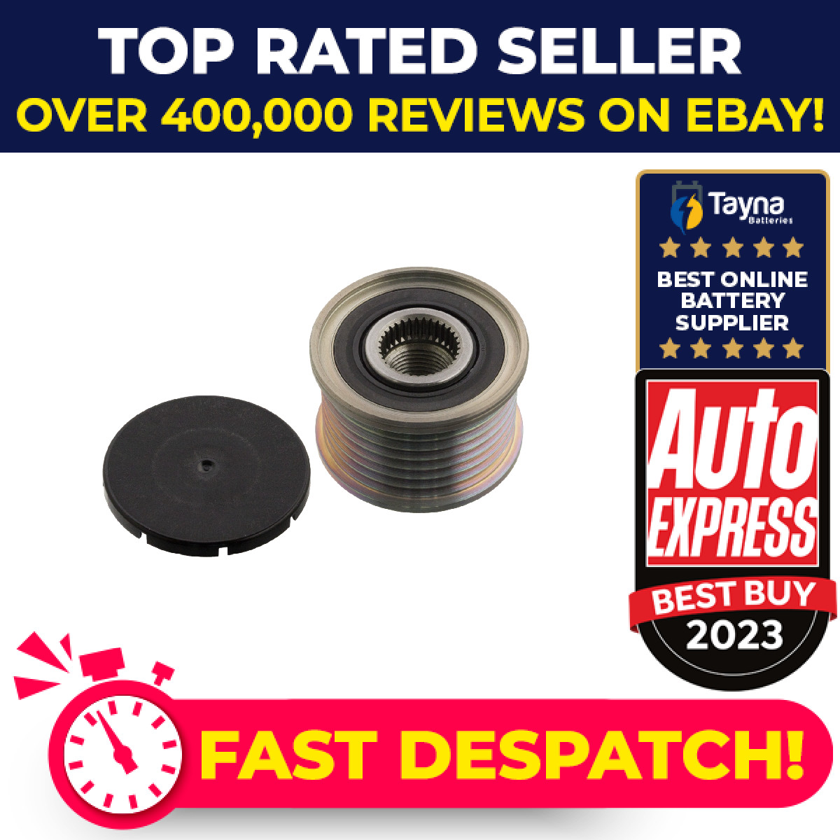 Overrunning Alternator Pulley fits MERCEDES VITO W447, W639 1.6D 2.2D 2010 on