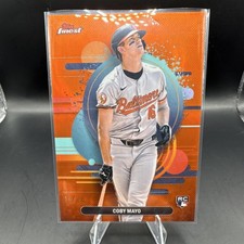 2025 Topps Finest Coby Mayo Orange Parallel Rookie /20 #188 Baltimore Orioles