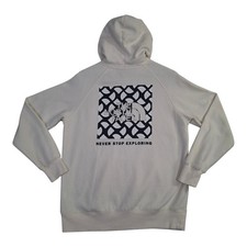 The North Face Womens Cream Raglan Graphic Hoodie NF0A7UON White Size M FA23