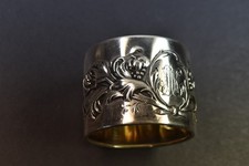 antiker Serviettenring Silber 800 reiner dekorativer Jugendstil um 1900