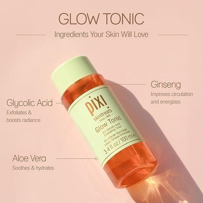 Pixi Glow Tonic Balancing Face Toner * 3.4 FLoz * SEALED * Glycolic Acid *