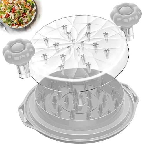 Large Chicken Shredder Tool - 10'' Meat Shredder for Chicken Breast, Grey