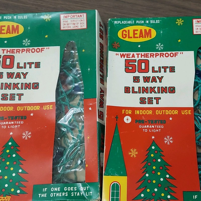 Gleam Weatherproof 50-Light String Lights 5-Setting Indoor/Outdoor Plug-In