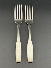 Lot f 2 ONEIDA PAUL REVERE 18/8 Stainless Dinner Forks Oneida Only