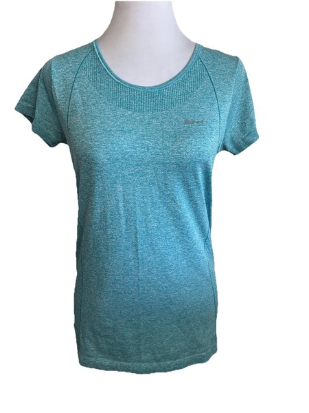 NIKE Ladies Size M / 12 Blue Fitted Activewear Sports T-Shirt Top Excellent Cond