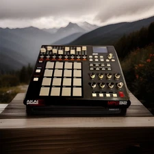 Akai MPD32 Sampler & Sequencer 16 Pads Fader Knob USB MIDI Black Tabletop