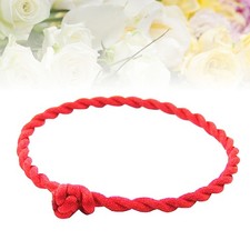 Pulsera Ajustable Mujer Cuerda Roja Pulsera Trenzada Dijes para Parejas